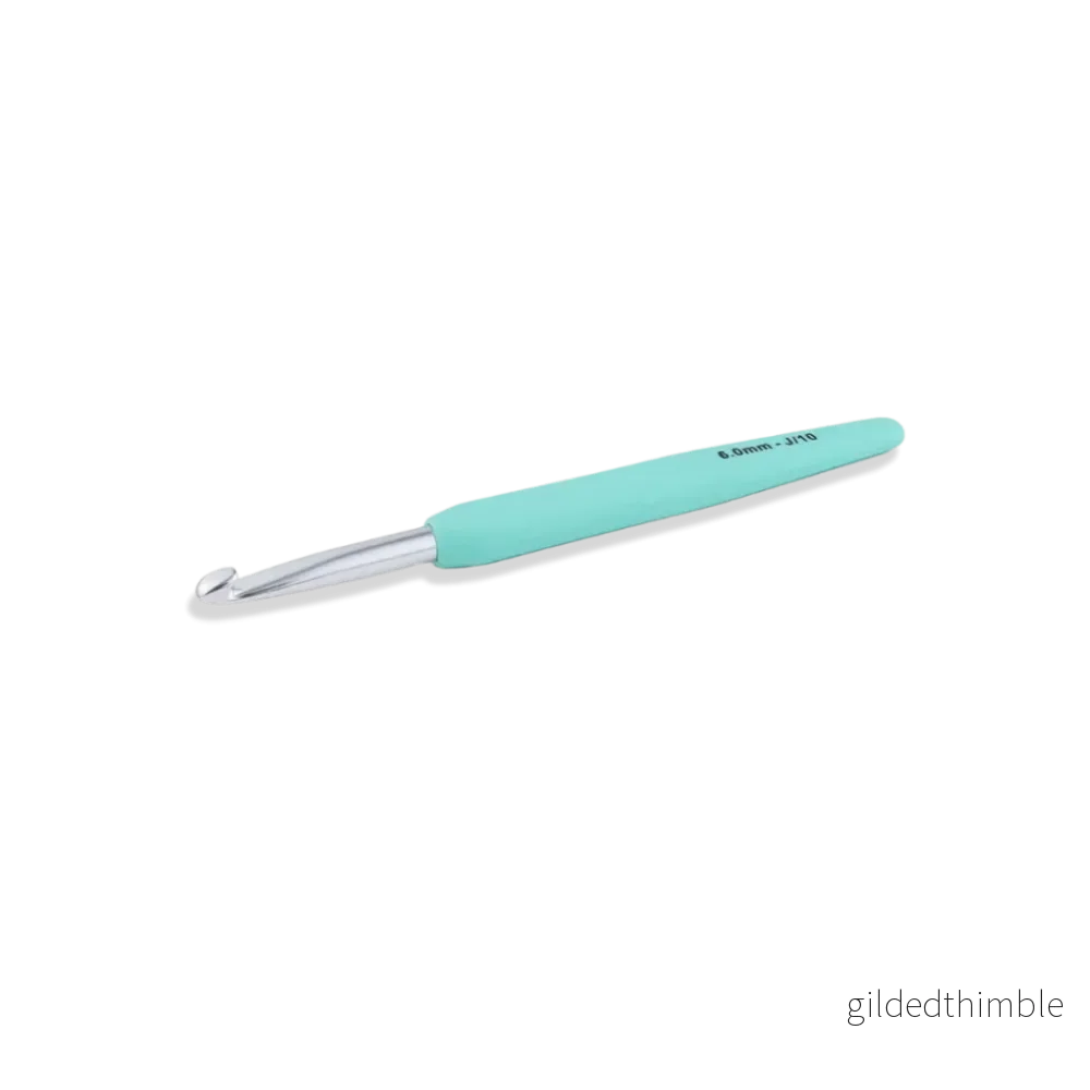 Virknål ergonomisk KnitPro Waves – Minty Teal 6 mm. Virknål ergonomisk KnitPro Waves – Minty Teal 6 mm.