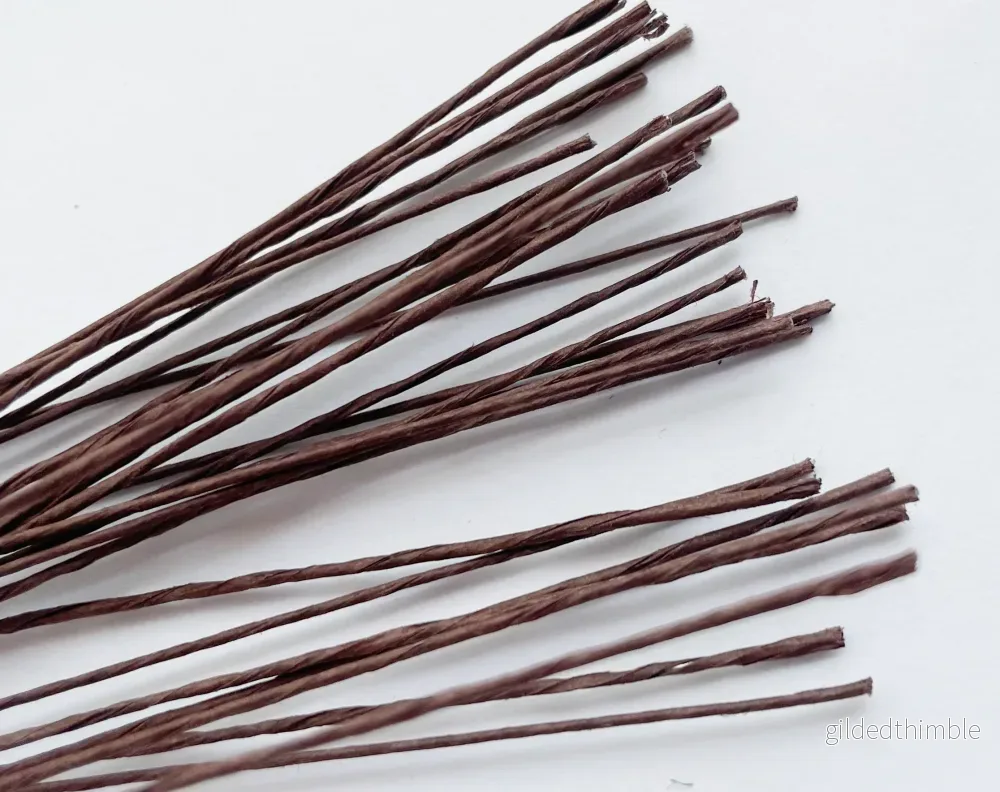 Pappersklädd wire - brun