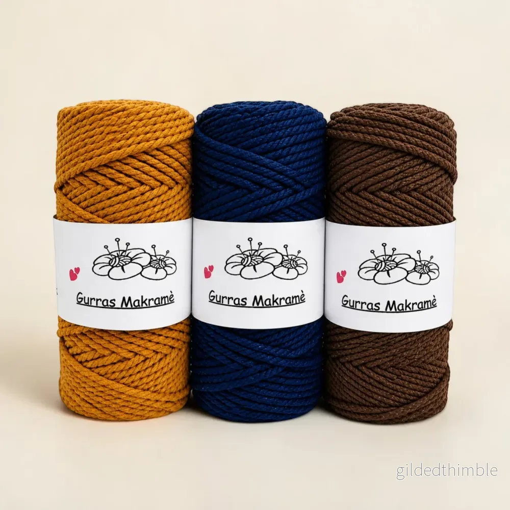 Gurras Bomullsmakramé 4 mm – 250g Gurras Bomullsmakramé 4 mm – 250g