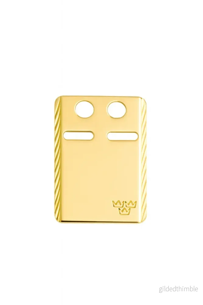 ID-Bricka facetterad 18k guld 17x23mm - Bild 2