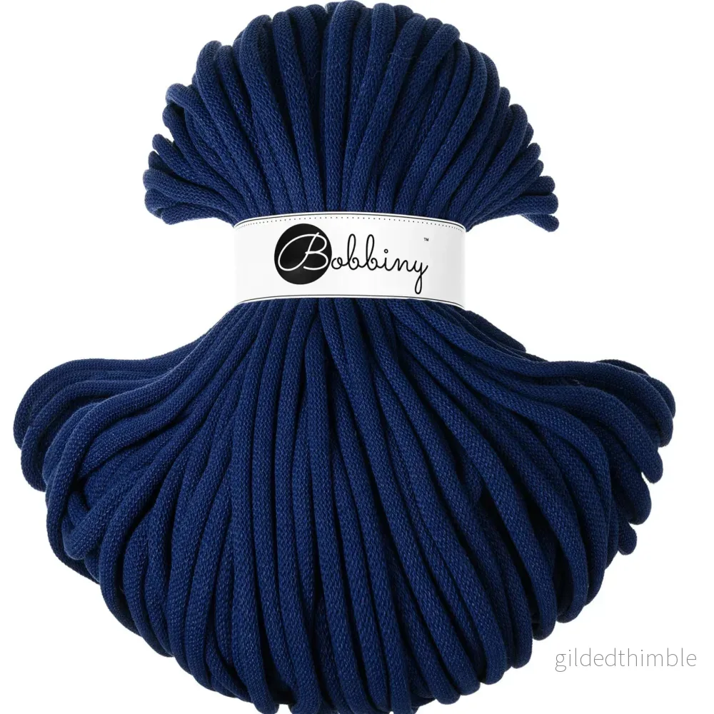INK BLUE Jumbo 9 mm. 1,2 kg. mjukt bomullssnöre