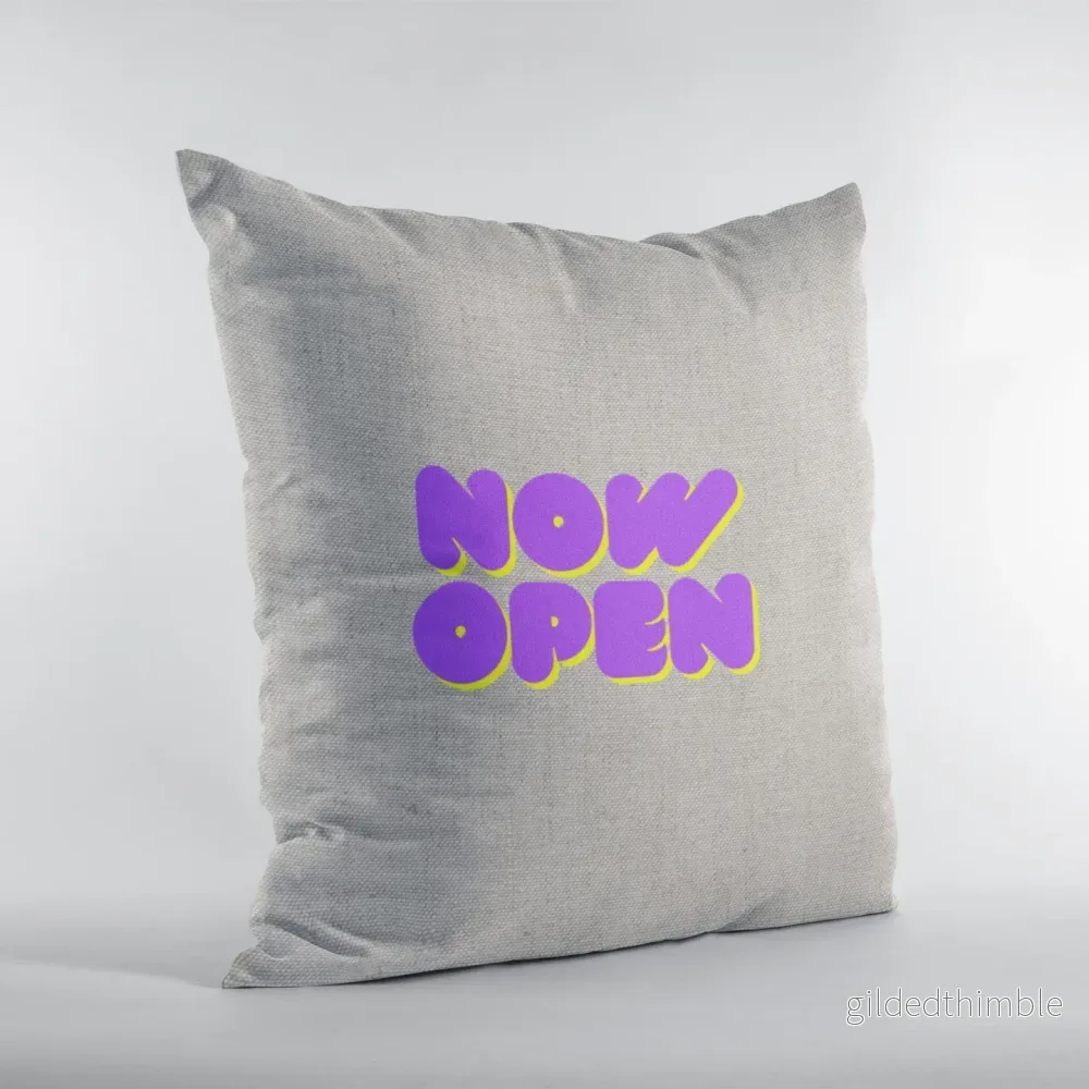 Dekoratīvais spilvens | kolekcija «Good vibes» | «Now open» Dekoratīvais spilvens | kolekcija «Good vibes» | «Now open»