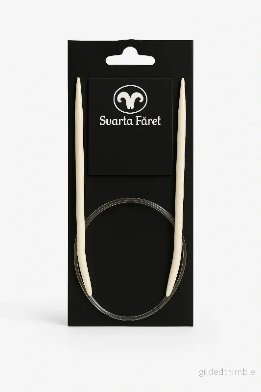 Svarta Fåret Rundstickor Plast – Flexibla Rundstickor med Transparent Kabel⭐ Svarta Fåret Rundstickor Plast – Flexibla Rundstickor med Transparent Kabel⭐