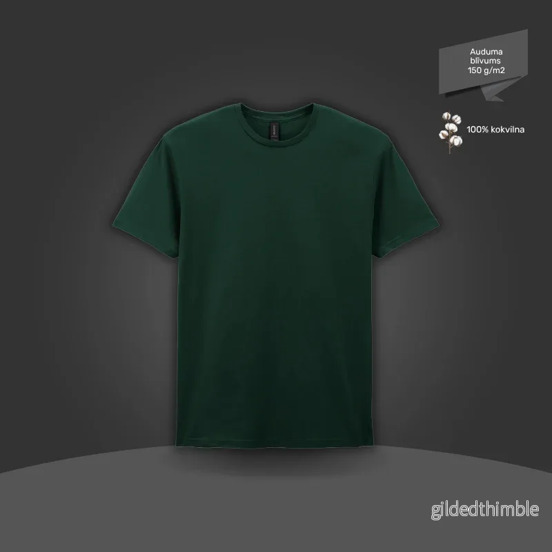 Pamata T-krekls | 150 g/m² | Meža tumši zaļš Pamata T-krekls | 150 g/m² | Meža tumši zaļš