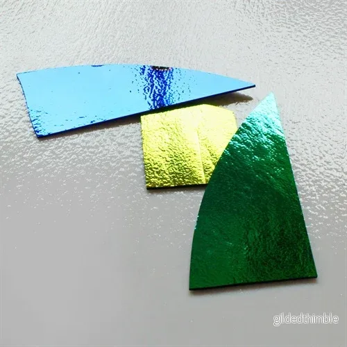 Dichroic rester på svart glas, 100g