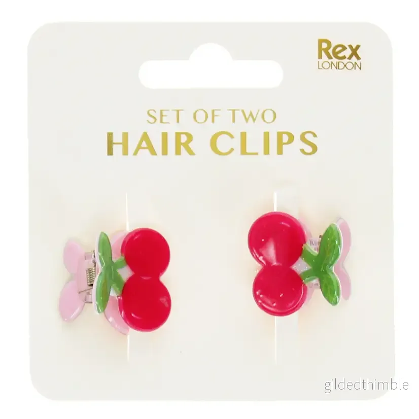 Hair Clips Cherry Hair Clips Cherry