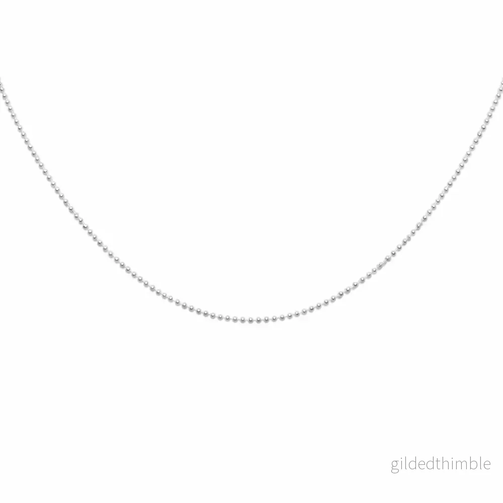 Kullänk silver 1mm
