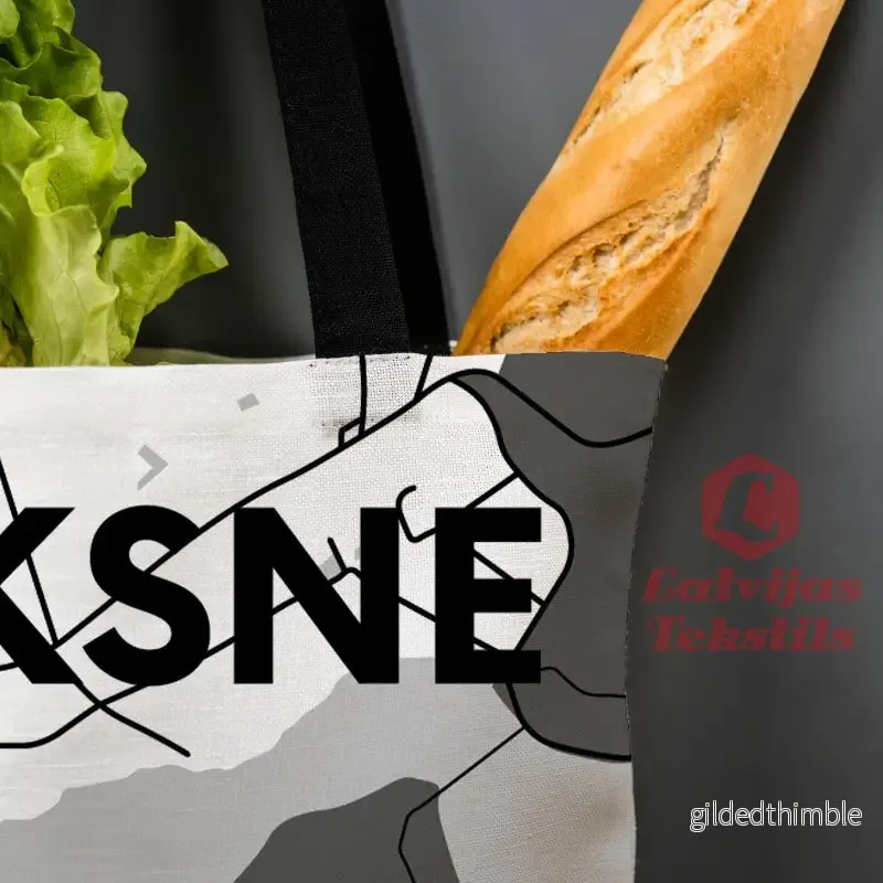 Lina vai kokvilnas auduma maisiņš "Alūksne" - Bild 3