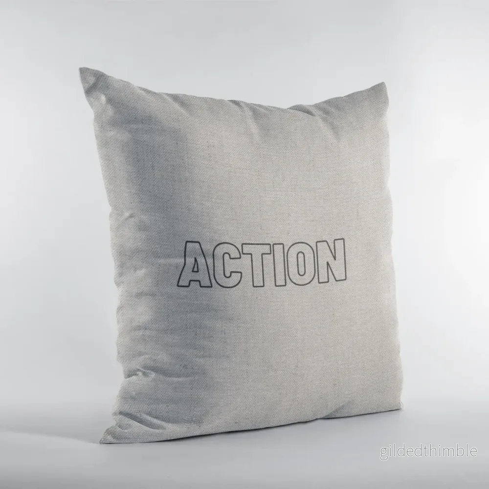 Dekoratīvais spilvens | kolekcija «Good vibes» | «Action»