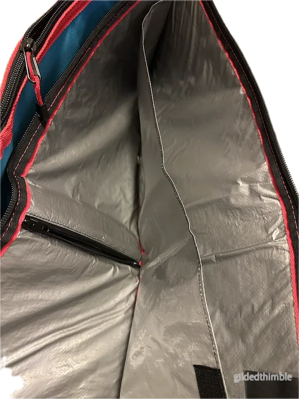 Dubbelt Fodral/väska till två SUP-paddlar. Grå - Bild 3