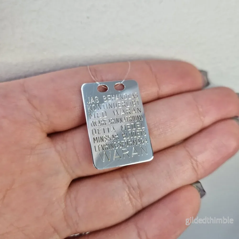 Waran bricka silver 27x19mm Waran bricka silver 27x19mm