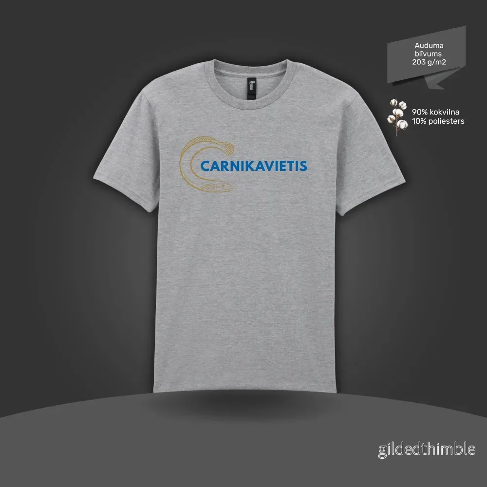 Kokvilnas T-krekls "Carnikavietis" | 4 krāsas - Bild 2