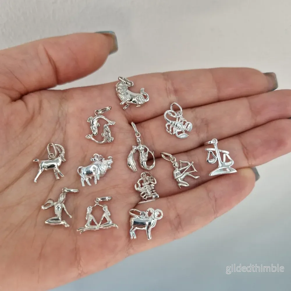 Stjärntecken massiv figur silver Stjärntecken massiv figur silver