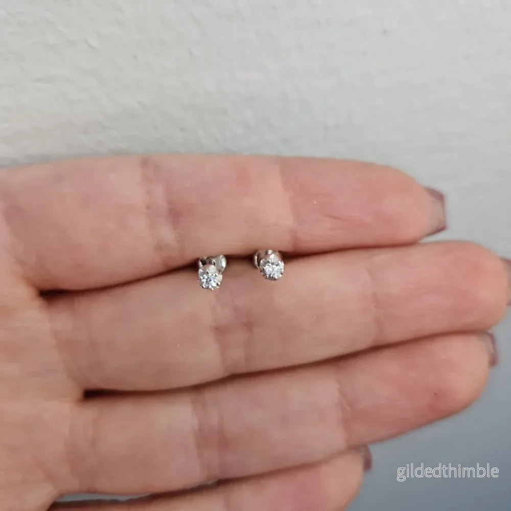 Enstensörhängen i silver 3,5mm Enstensörhängen i silver 3,5mm