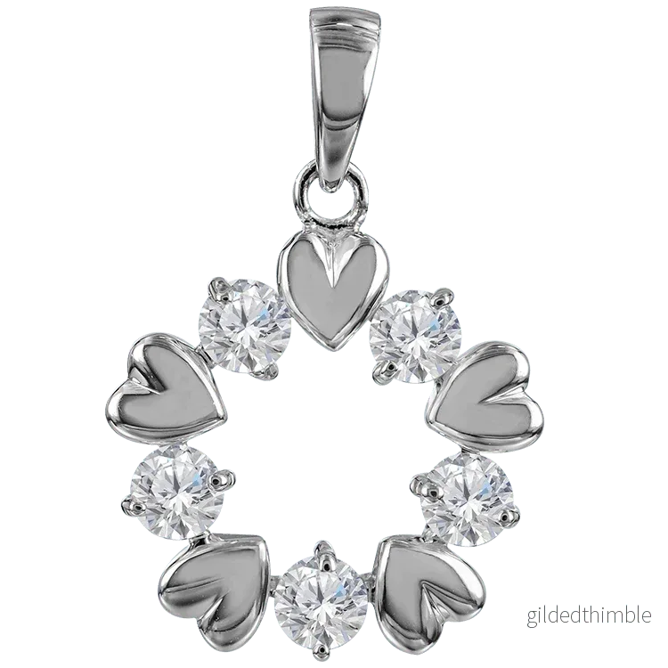 Halsband med hjärtan & stenar - Bild 2