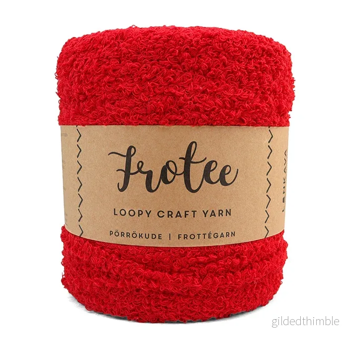 Frotté-garn 1,2 kg. - Röd