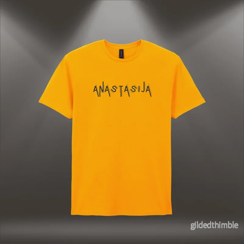 Kokvilnas T-krekls ar vārdu "Anastasija" - Bild 2