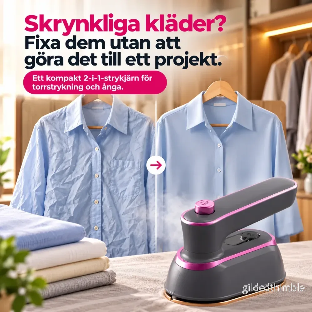 StrykFlex™ – Släta ut skrynkliga kläder snabbt med ånga & strykning - Bild 2