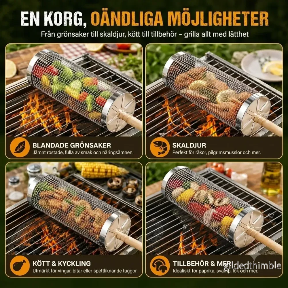 GrillSpin™ 360° roterande - Slipp vända varje grönsak för hand - Bild 3