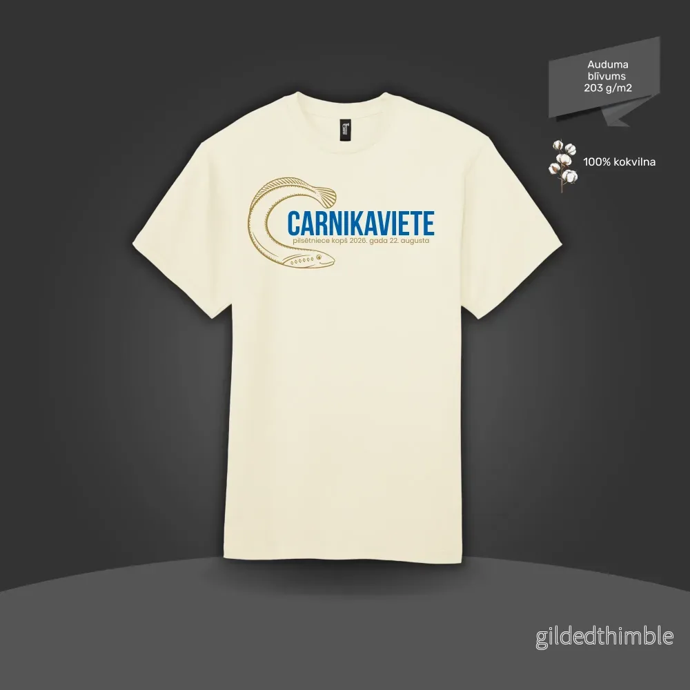 Kokvilnas T-krekls "Carnikaviete – pilsētniece kopš 2026" | 4 krāsas - Bild 3