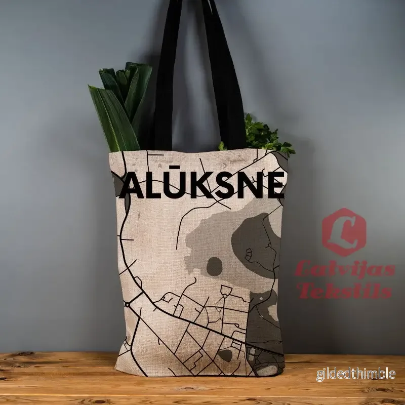 Pelēka lina auduma maisiņš "Alūksne"