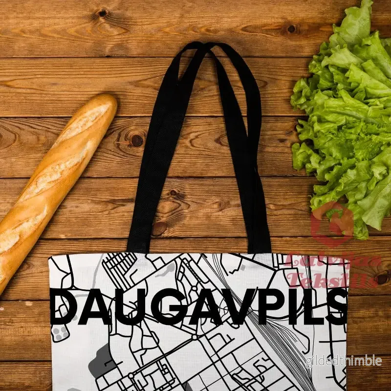 Lina vai kokvilnas auduma maisiņš "Daugavpils" - Bild 2