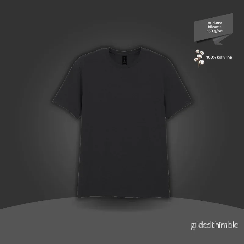 Pamata T-krekls | 150 g/m² | Melns