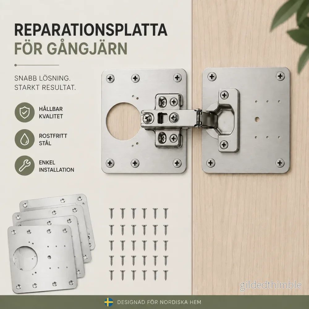 Gångjärnsdoktorn™ – laga lösa skåpsgångjärn på minuter – 5 st / 10 st Gångjärnsdoktorn™ – laga lösa skåpsgångjärn på minuter – 5 st / 10 st
