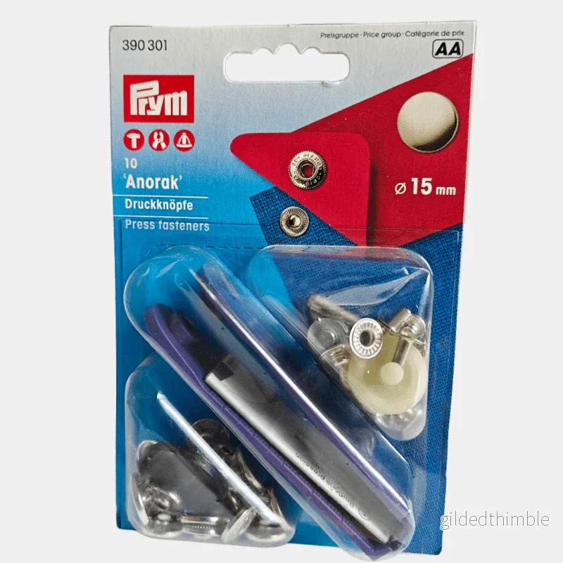 Prym Tryckknappar med Verktyg 15 mm – Komplett Set