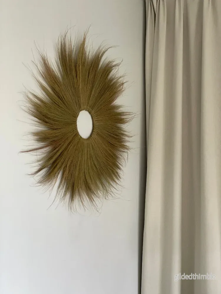 Väggdekoration i naturstrå 'Straw Deco' - Bild 2