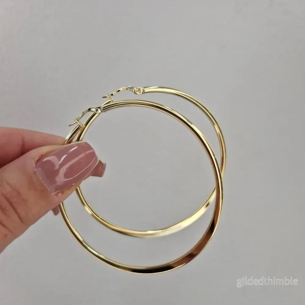 Creoler 50mm 18k guld Creoler 50mm 18k guld