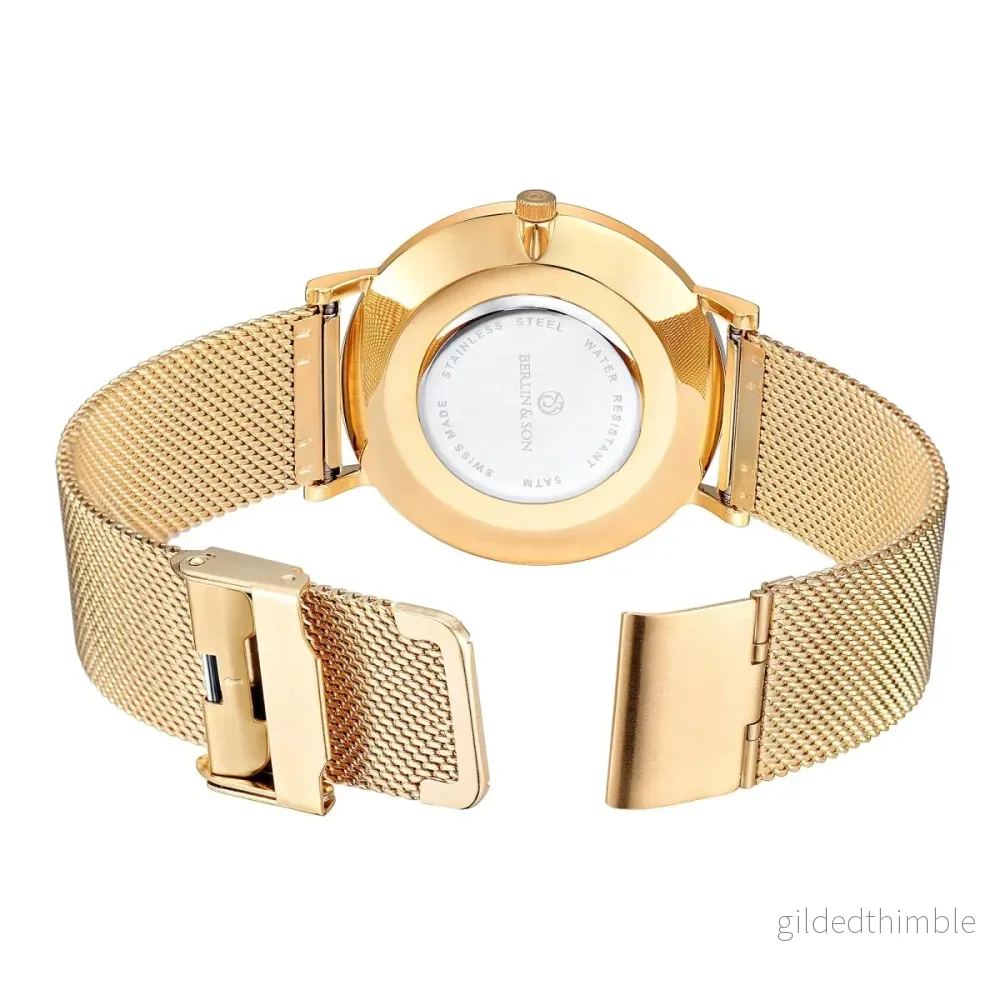 Berlin & Son - White & Gold Mesh 40mm - Bild 2