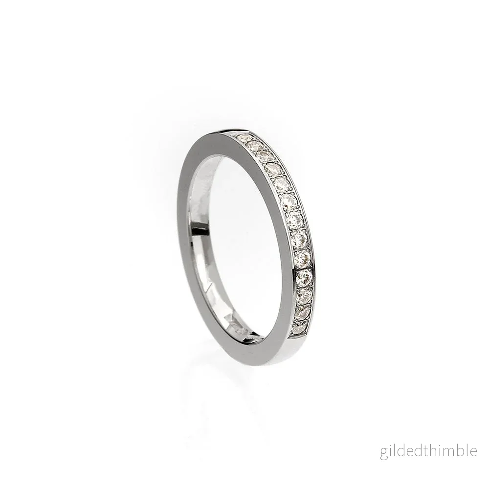Vigselring Lucia 18k vitguld