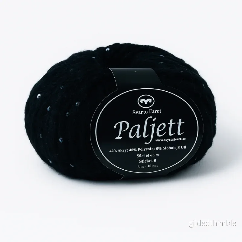 Paljett - Effektgarn med paljetter 50g. - Bild 2