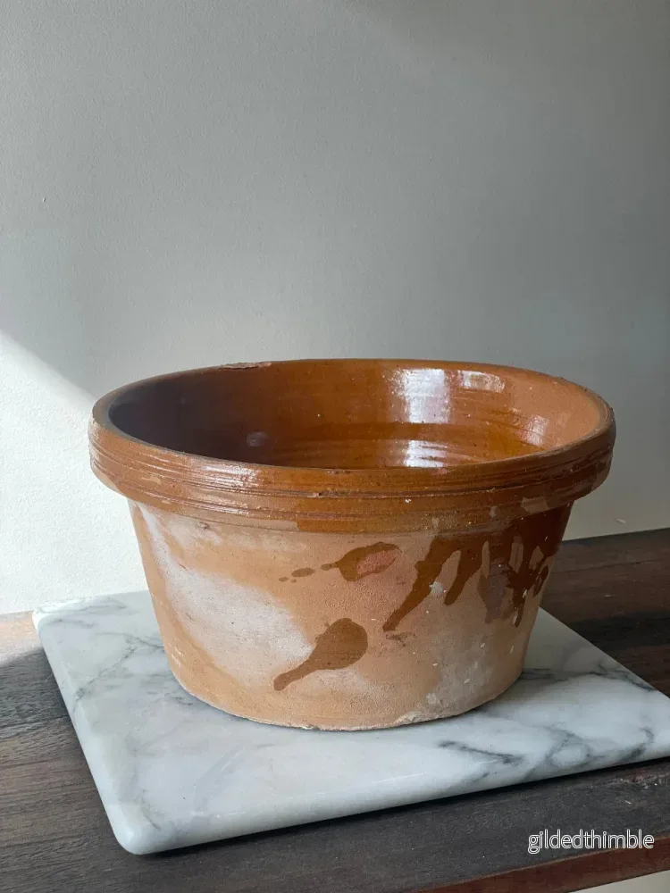 Fransk skål Tian 'Nr 20' antik - Bild 2