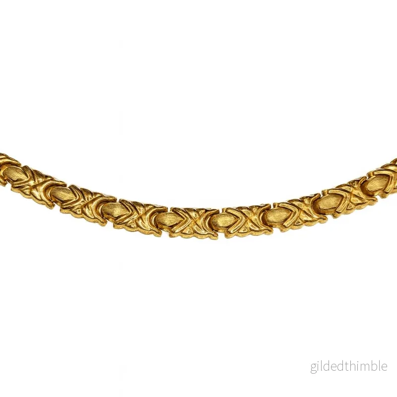 Guldhalsband ledad 18k guld