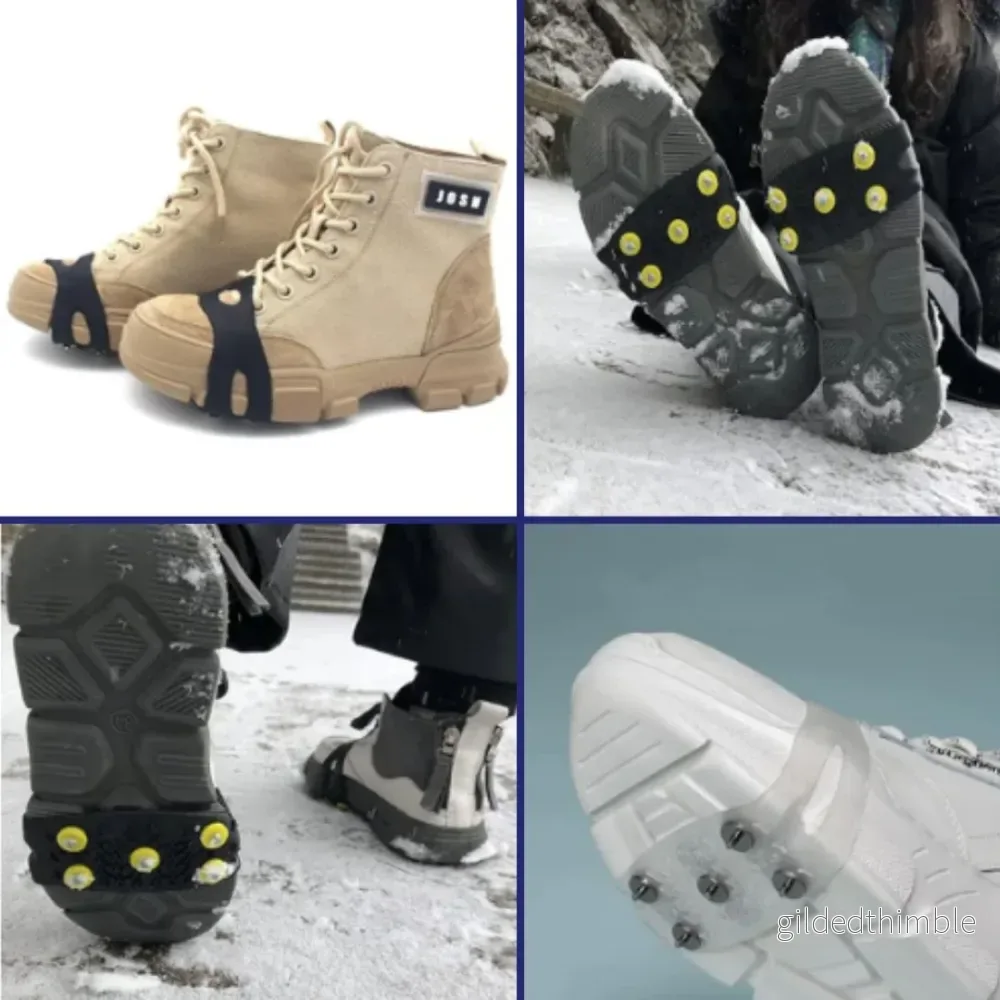 Isbroddar och Halkskydd för Skor – Förbättrat Grepp på Is och Snö - Bild 2