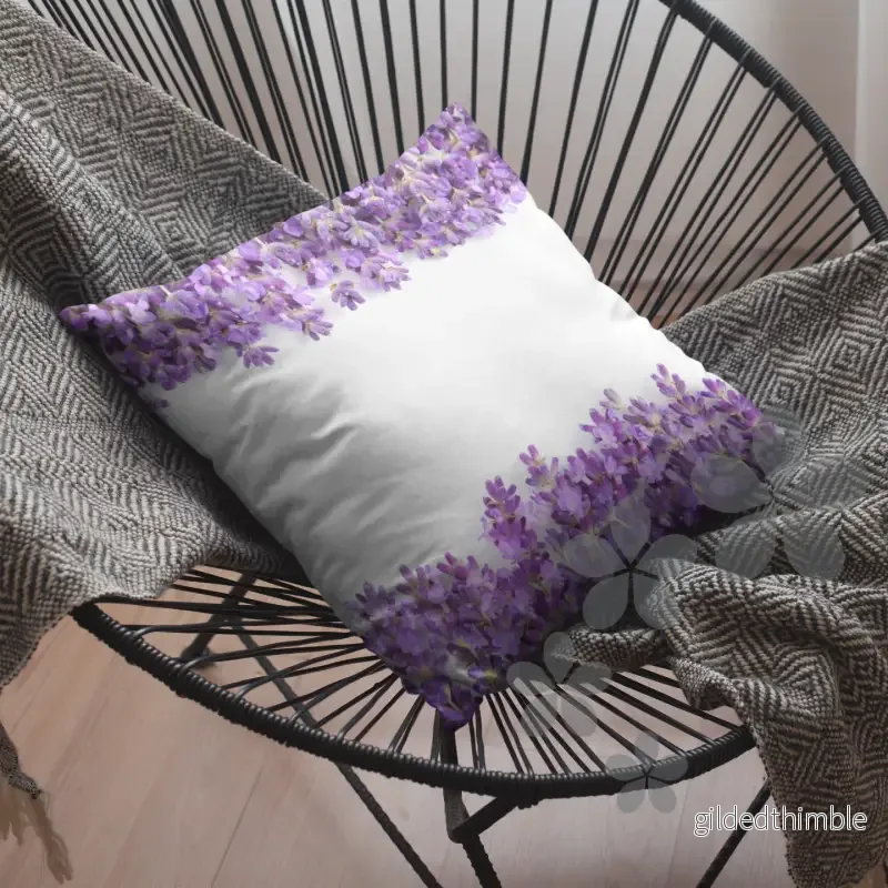 Dekoratīvais spilvens | kolekcija «Lavandu zeme» | «Violetie sapņi» - Bild 3