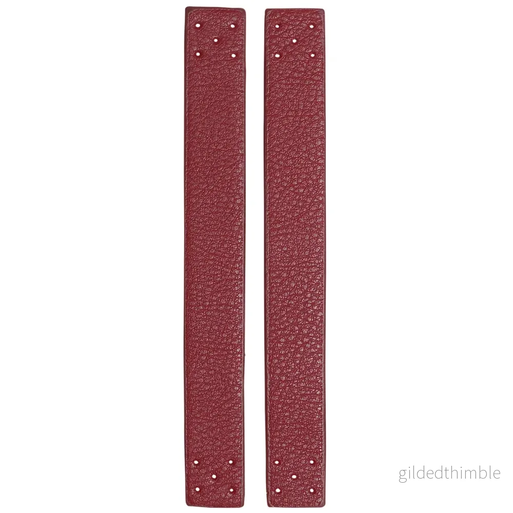 Remmar att sy på – konstläder – 2-p. 22 x 2,2 cm. – Hallon Remmar att sy på – konstläder – 2-p. 22 x 2,2 cm. – Hallon