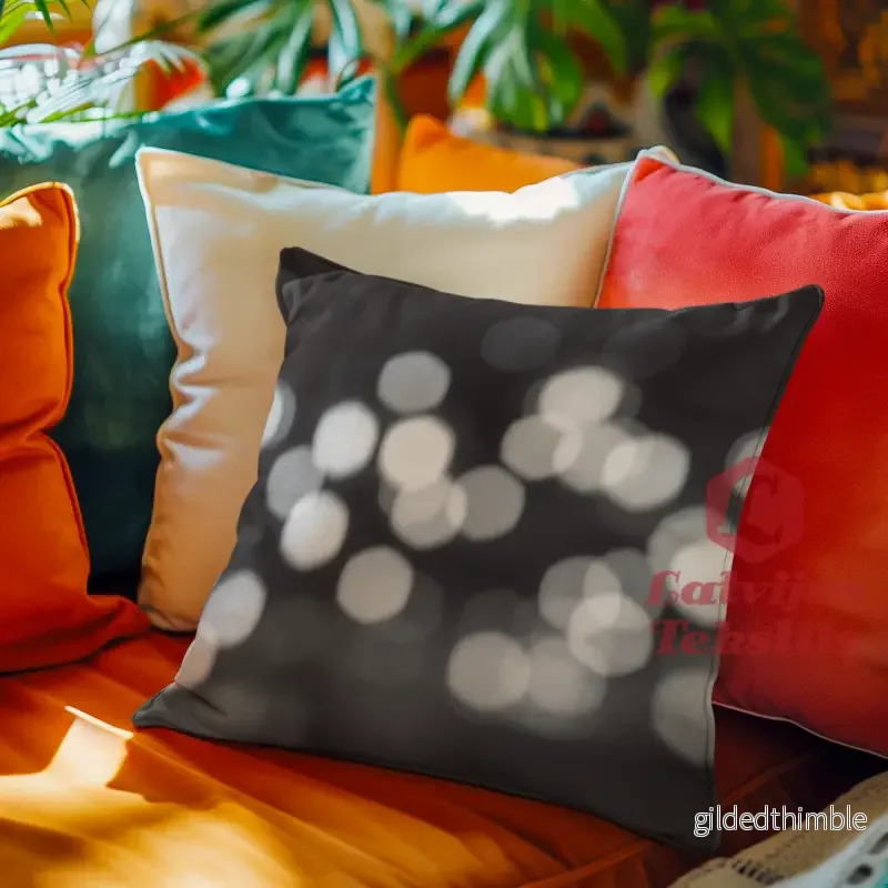 Dekoratīvais spilvens | kolekcija «Melnbalts» | «Bokeh efekts» - Bild 2