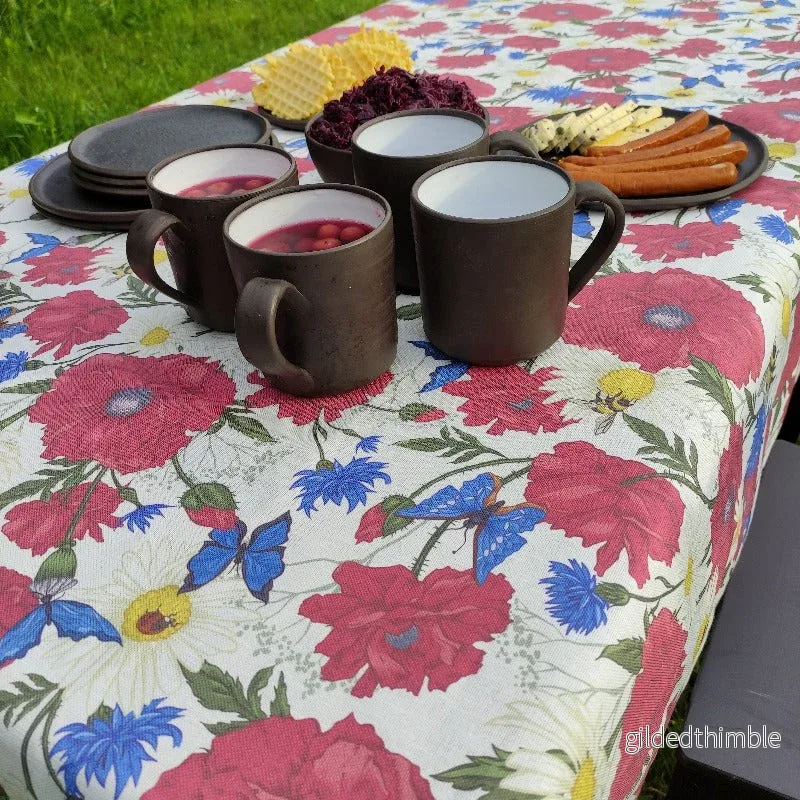 Lina galdauts | Kolekcija «Laiks vasarai» | Magoņu, rudzupuķu un margrietiņu lauks - Bild 3