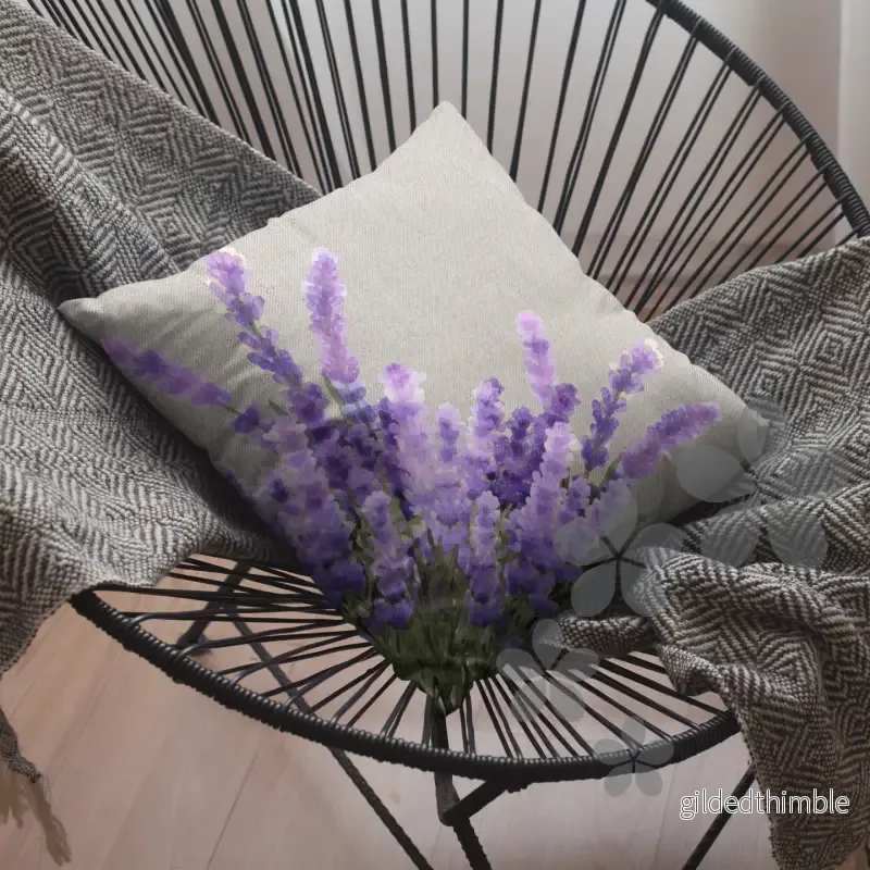 Dekoratīvais spilvens | kolekcija «Lavandu zeme» | «Purpura sapņi» - Bild 3