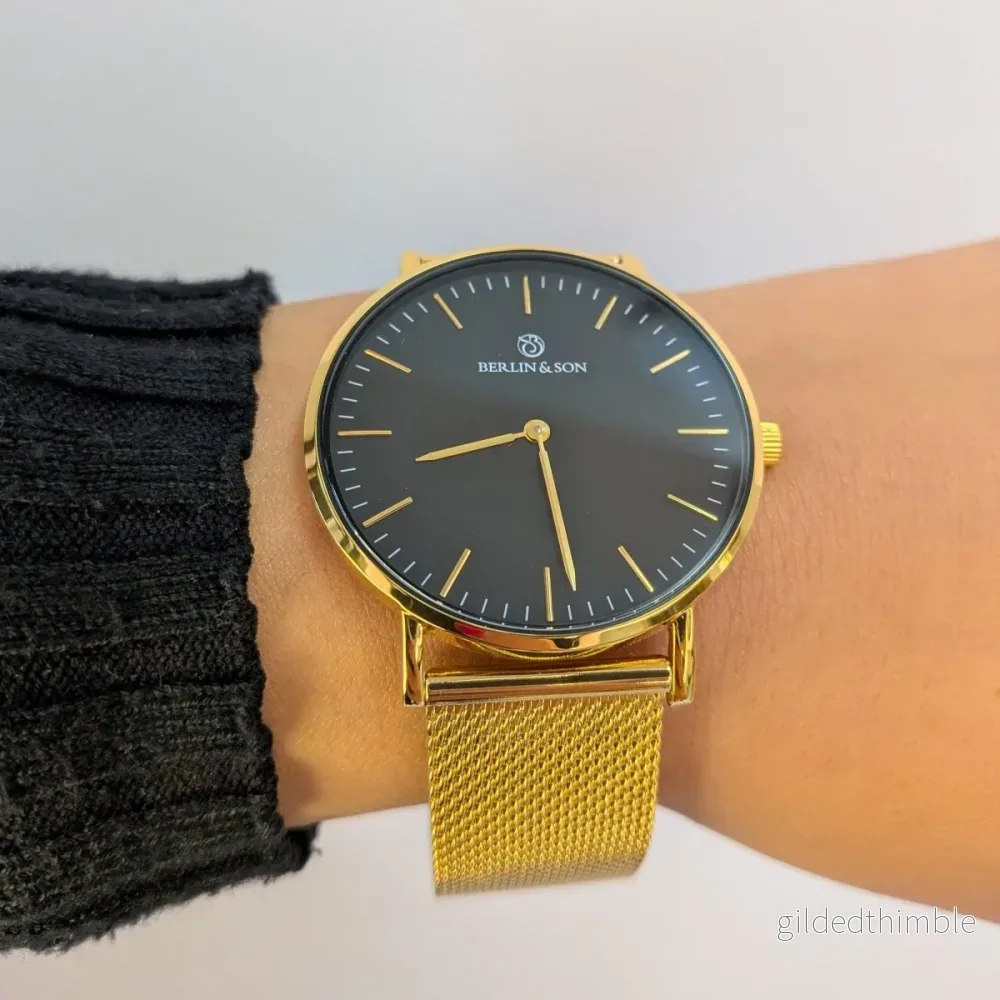 Berlin & Son - Black & Gold Mesh 40mm - Bild 2