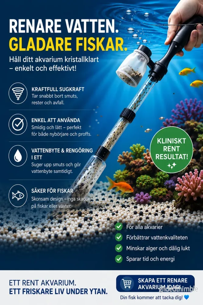 AquaClean™ – Kristallklart vatten. Enklare akvarievård - Bild 3