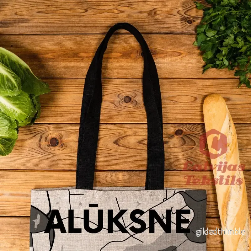 Pelēka lina auduma maisiņš "Alūksne" - Bild 2