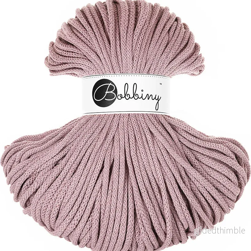 MAUVE Premium 5 mm. mjukt bomullssnöre MAUVE Premium 5 mm. mjukt bomullssnöre