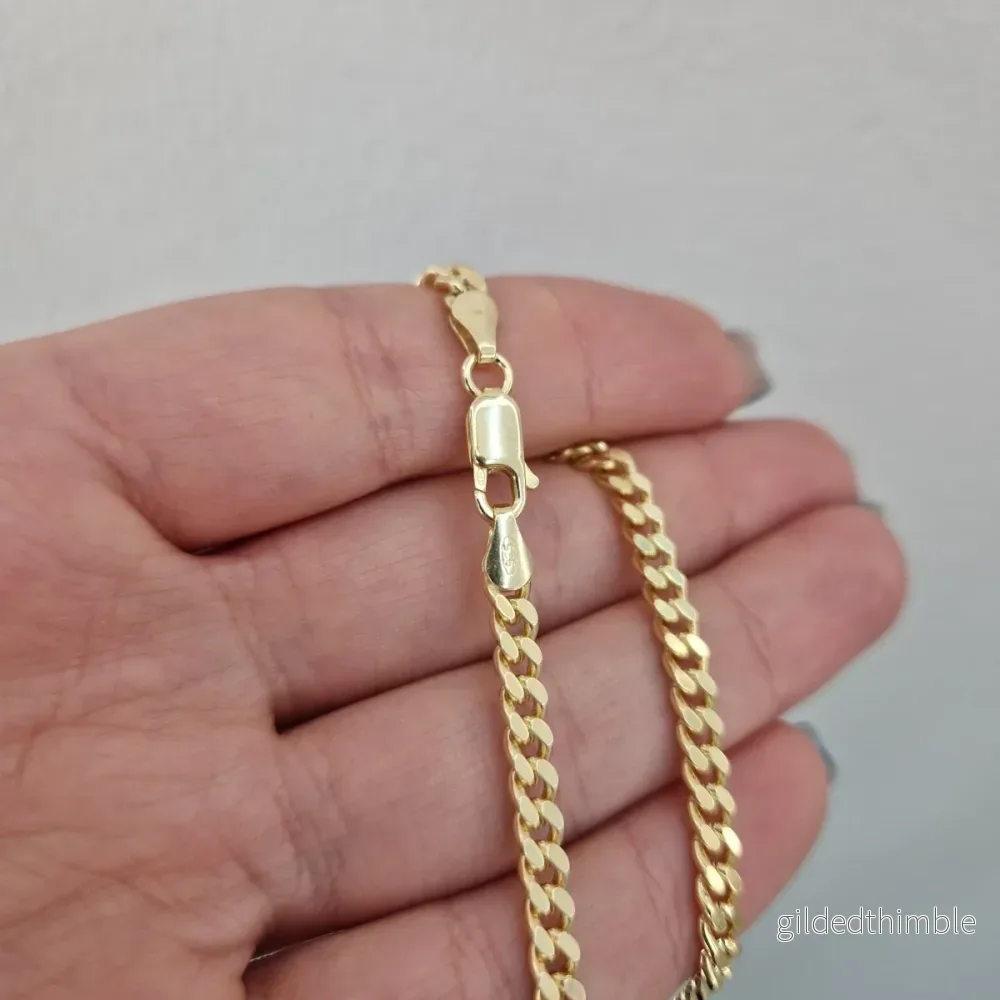 Halsband pansar förgylld silver - Bild 2