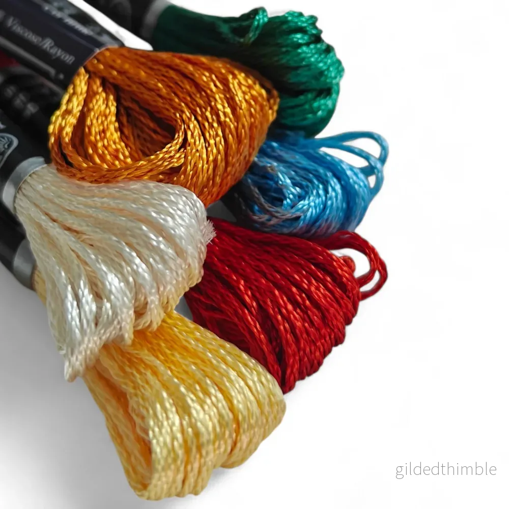 Broderigarn – Viskosgarn 10m
