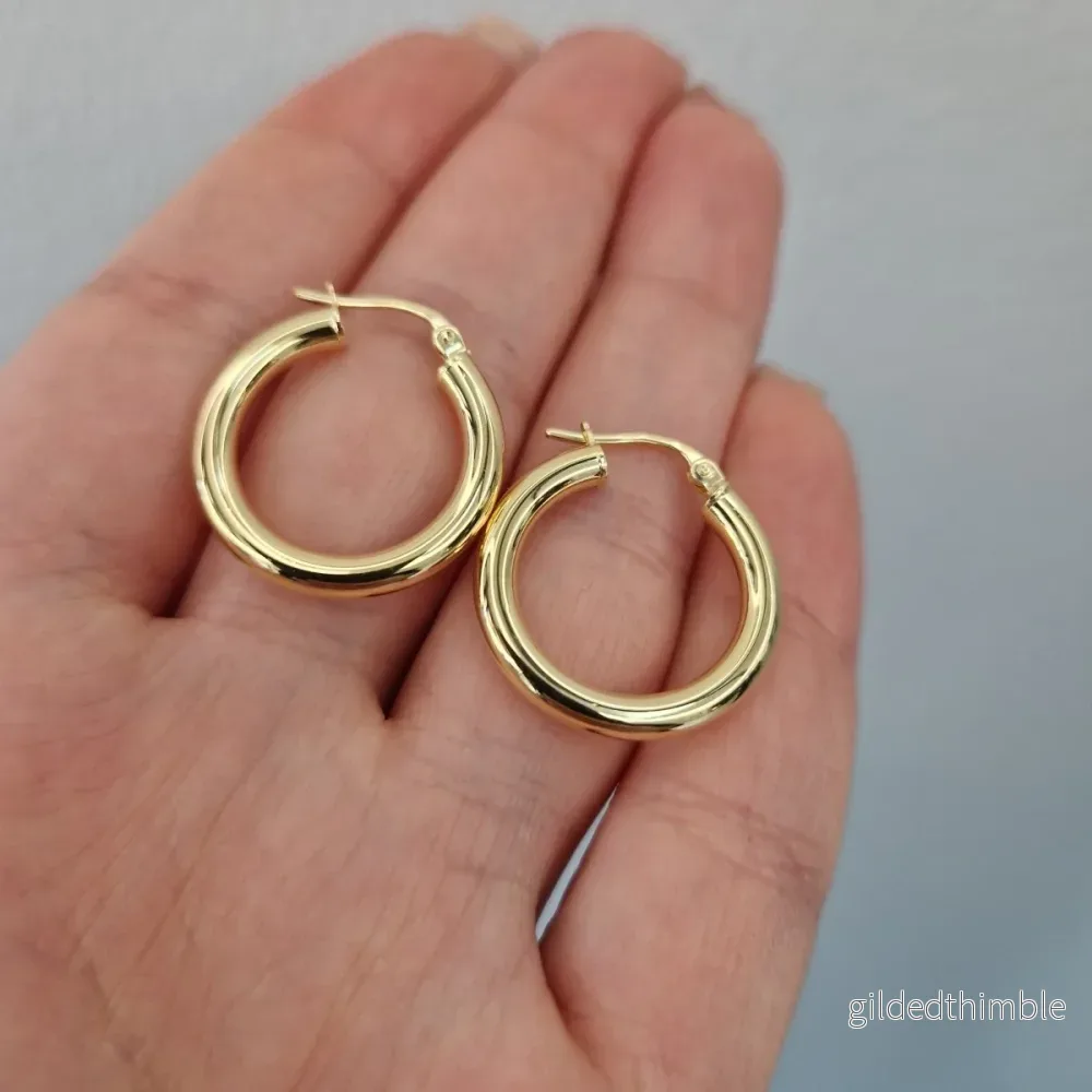 Creoler 19mm diameter 18k guld Creoler 19mm diameter 18k guld