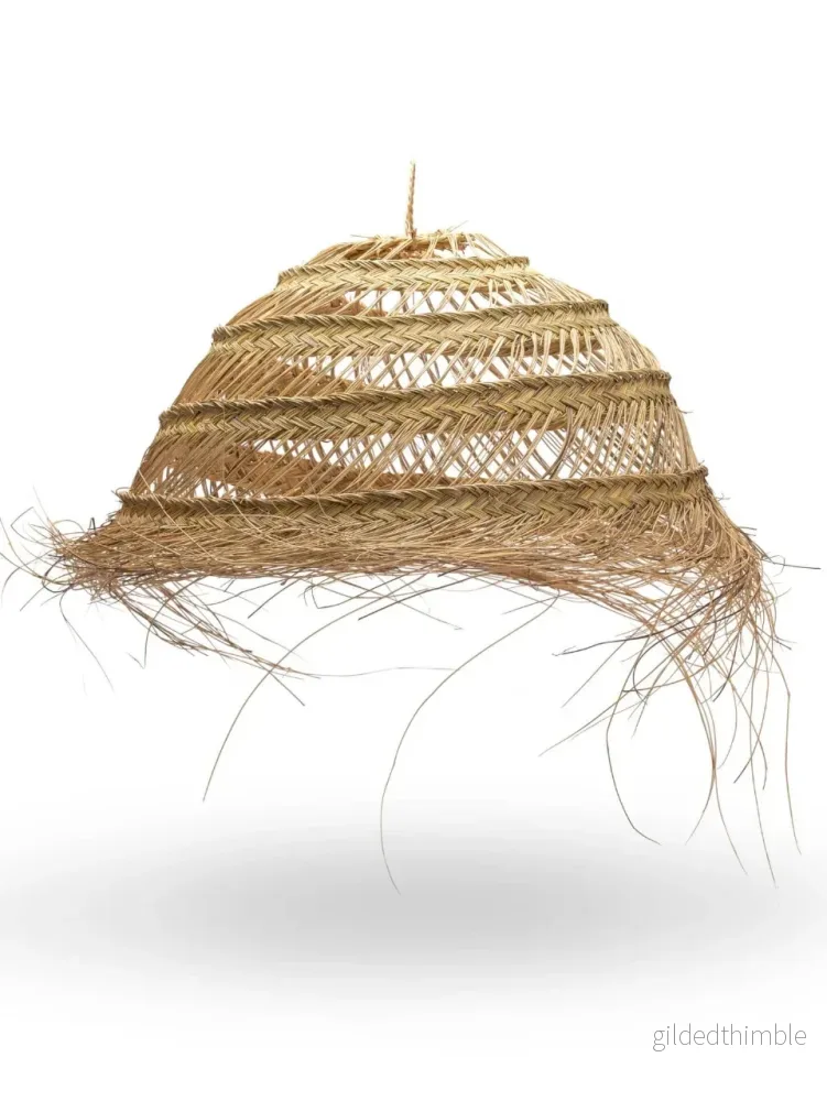 Lampskärm i strå 'Maya' Ø 50 - Bild 2